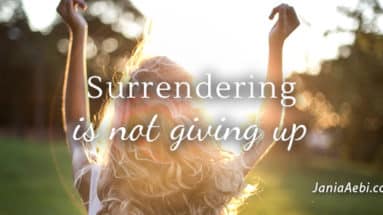 Surrendering is not giving up