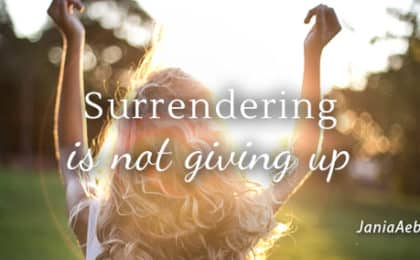 Surrendering is not giving up