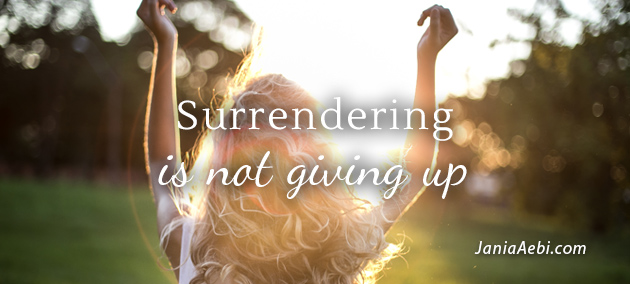 Surrendering is not giving up