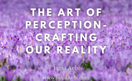 The Art of Perception-crafting our Reality