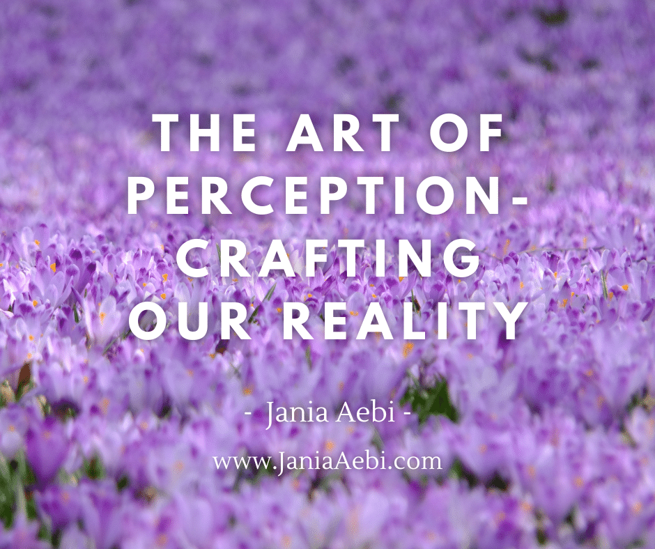 The Art of Perception-crafting our Reality